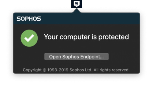 sophos mac menu bar