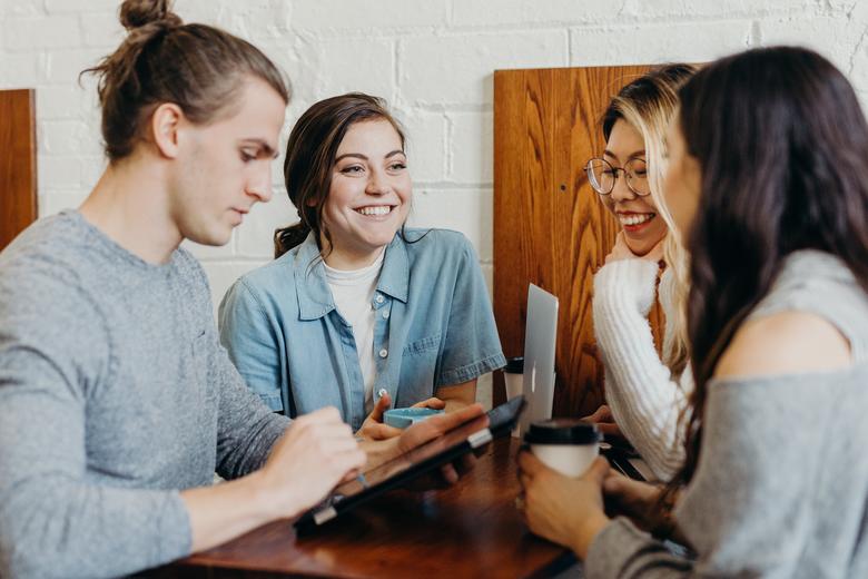 Students spending time together