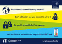 For illustration only: Poster promoting use of multi-factor authentication (MFA)